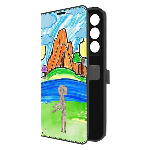 фото Чехол eco book "удильщик" для realme c75, черный (605955) krutoff