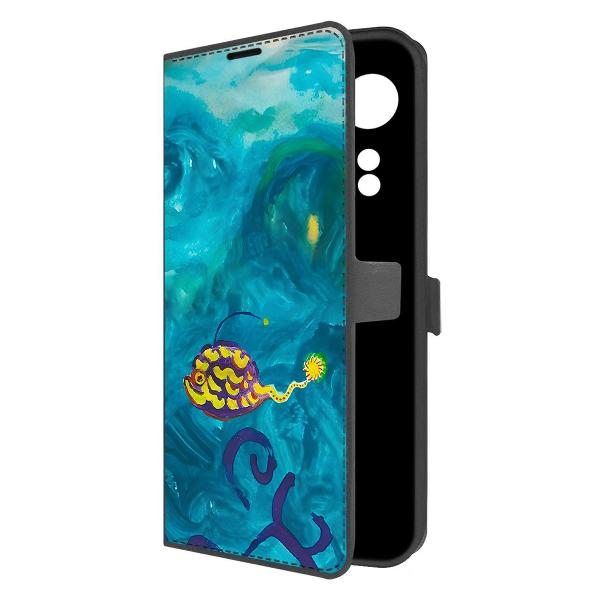 фото Чехол eco book "фантазия" для oppo a78 4g, синий (490799) krutoff