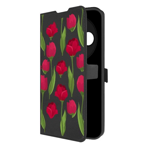 фото Чехол eco book "франция: эйфелева башня" для xiaomi redmi 14c, черный (576792) krutoff