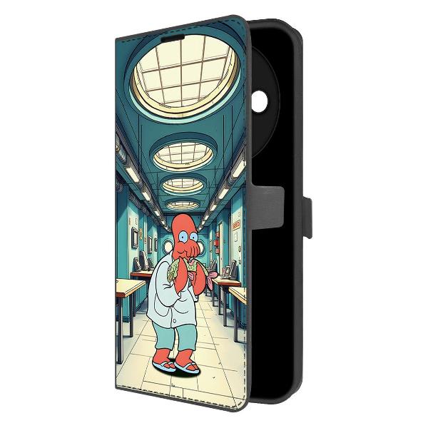 фото Чехол eco book "губка боб в прошлом" для xiaomi redmi a3x, черный krutoff