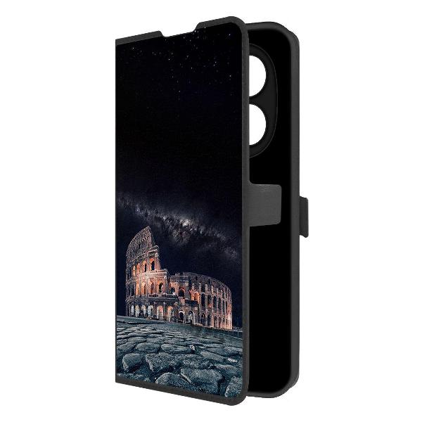 фото Чехол eco book "медвежонок с розой" для xiaomi redmi note 14 pro 5g, черный (586811) krutoff