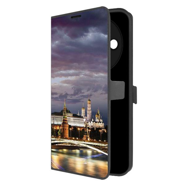 фото Чехол eco book "сакура" для xiaomi redmi a3, черный (552931) krutoff