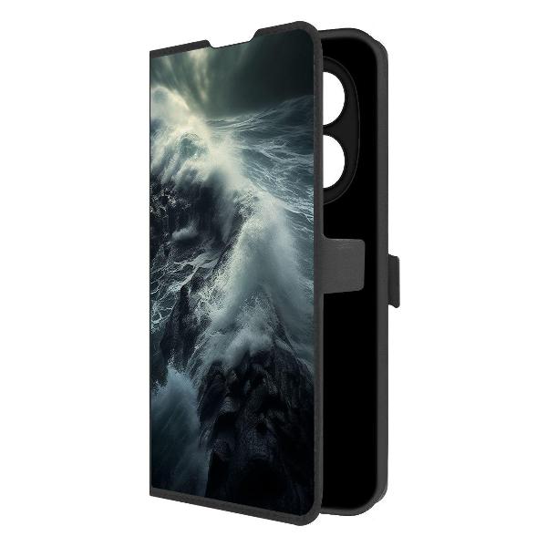 фото Чехол eco book "туман" для xiaomi redmi note 14 pro 5g, черный (586801) krutoff