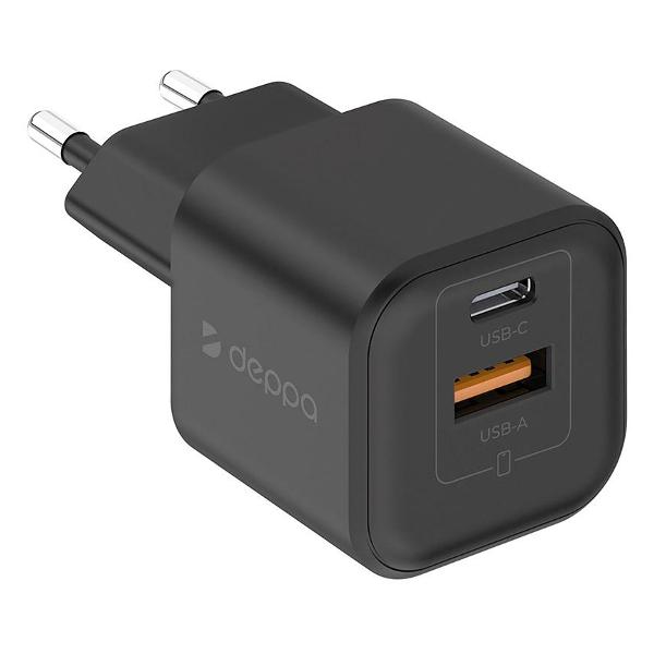 фото Сетевое зарядное устройство usb-c pd 3.0, 45w gan white (11461) deppa