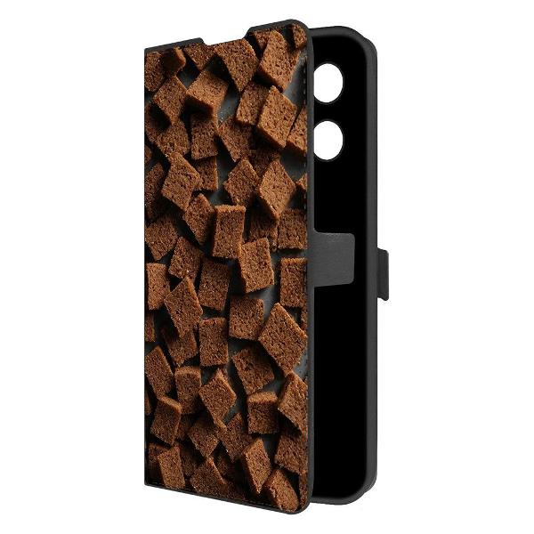 фото Чехол eco book "окрошка" для tecno camon 30s, черный (626274) krutoff