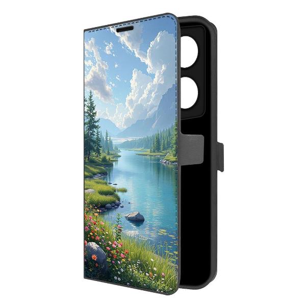 фото Чехол eco book "застолье" для tecno camon 20 premier, черный (626219) krutoff