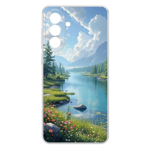 фото Чехол clear case "наши просторы" для samsung galaxy a55 5g a556 (623423) krutoff
