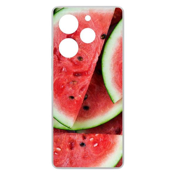 фото Чехол clear case "арбуз" для tecno spark 10 pro (623608) krutoff