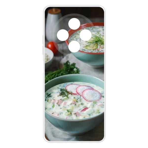 фото Чехол clear case "окрошка" для tecno spark 30 pro (623648) krutoff