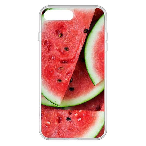 фото Чехол clear case "арбуз" для iphone 8 plus (623088) krutoff