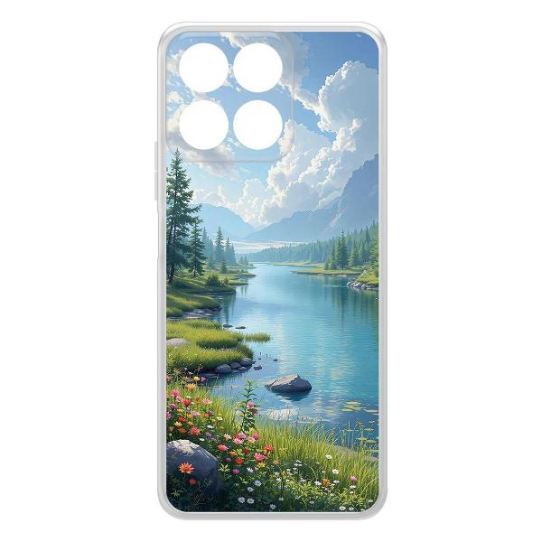 фото Чехол clear case "наши просторы" для honor x8c (622776) krutoff