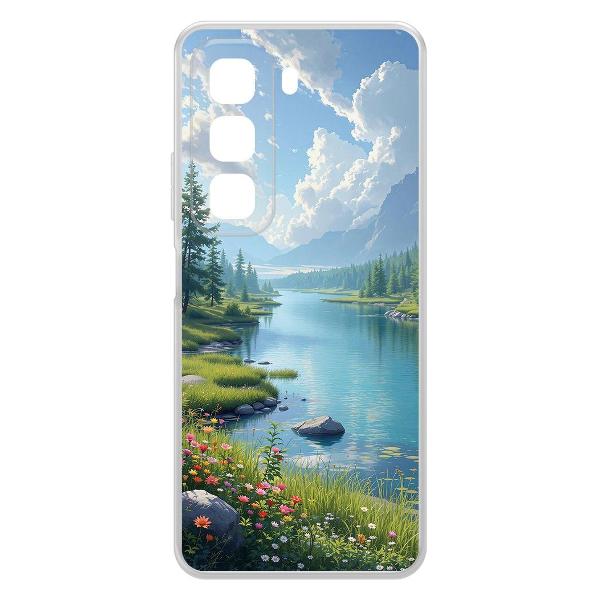 фото Чехол clear case "наши просторы" для infinix note 40 pro 5g (62290 krutoff