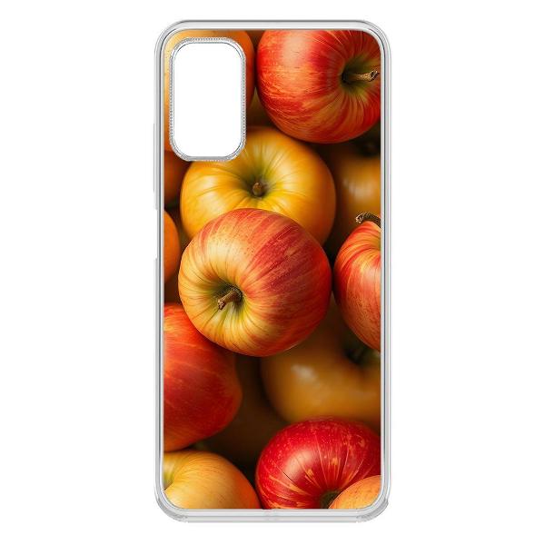 фото Чехол clear casе "яблоки" для xiaomi redmi note 10/note 10s (623981) krutoff