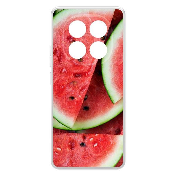 фото Чехол clear casе "арбуз" для xiaomi redmi note 14 pro+ 5g (624059) krutoff