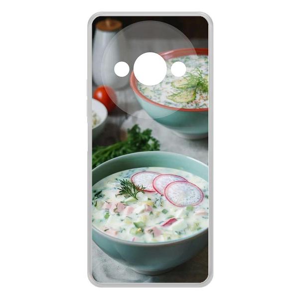 фото Чехол clear casе "окрошка" для xiaomi redmi note 10t (623986) krutoff