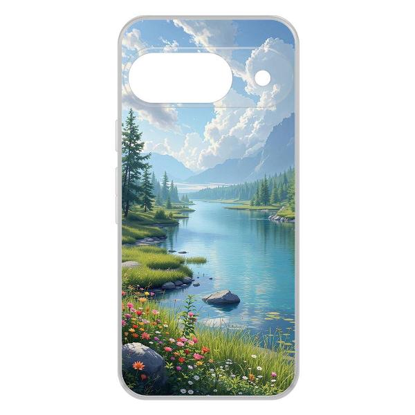 фото Чехол clear case "наши просторы" для google pixel 9 pro xl (622704) krutoff