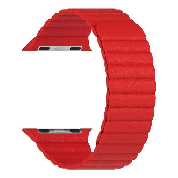 фото Ремешок pollux для apple watch 38/40/41mm, кожаный yellow (dsp-24-40-yl) lyambda