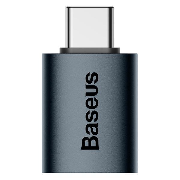 фото Адаптер-переходник ingenuity mini otg usb 3.1/usb type-c blue baseus