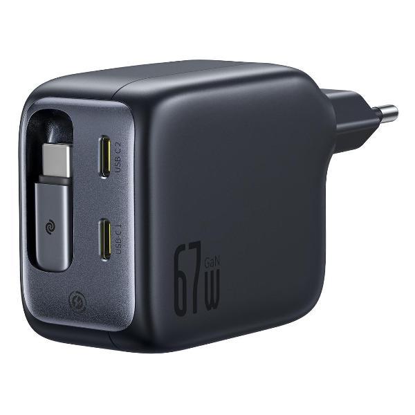 фото Сетевое зарядное устройство enercore cj21 3c 67w eu cosmic black (e0121d00) baseus