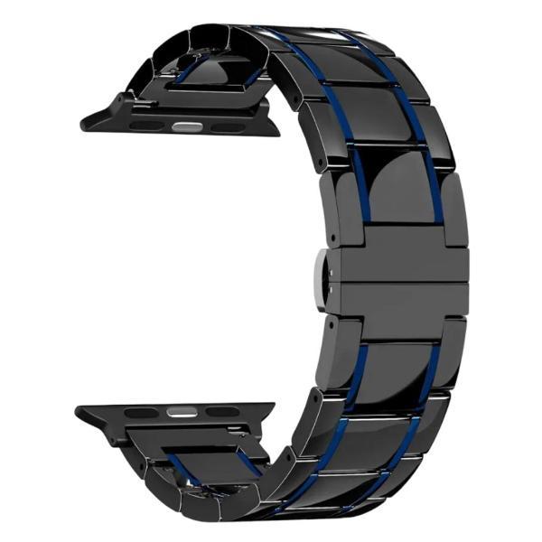 фото Ремешок libertas для apple watch 38/40/41mm, керамика black/red lyambda