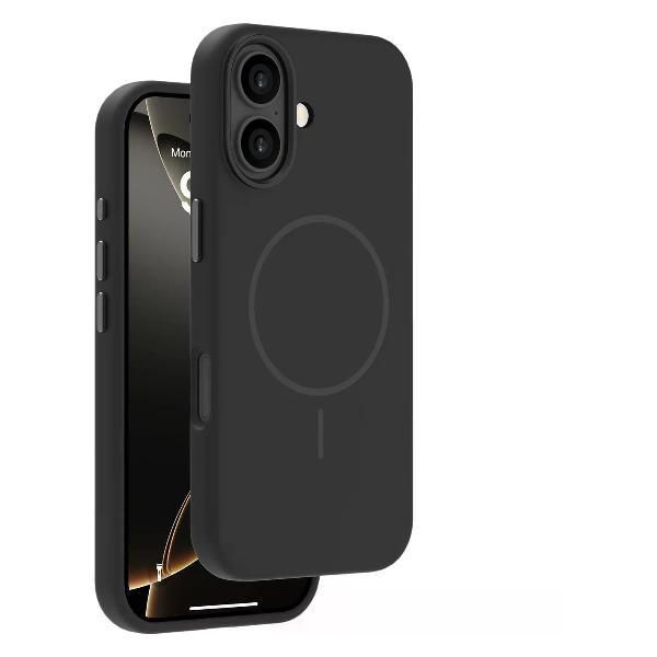 фото Чехол liquid silicone magsafe для apple iphone 17 air, черный (84289) deppa