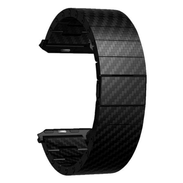 фото Ремешок morgan для apple watch 45mm, 600d carbon, сильные магниты keephone