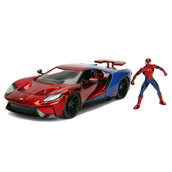 фото Набор hollywood rides: marvel: 2017 ford gt with spider-man (99725) jada