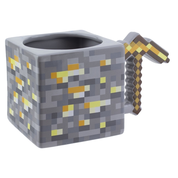 фото Кружка 3d: minecraft gold pickaxe mug, 550 мл (pp8776mcf) paladone