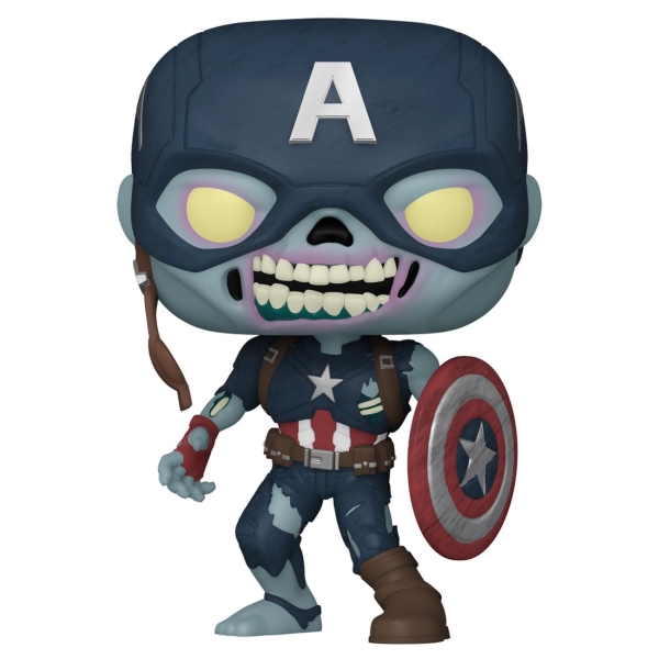 фото Фигурка pop! bobble marvel what if: zombie captain america (57375) funko