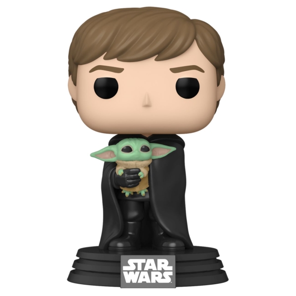 фото Фигурка pop! bobble: star wars mandalorian: luke skywalker with grogu (58290) funko