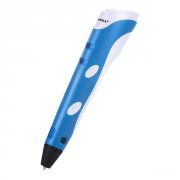 Набор для 3D творчества FUNTASY 3D-ручка Myriwell, синяя + пластик PLA 17 цветов + книга с трафаретами (3-1-RP100A-BL-PLA-17-SB)