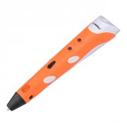 Набор для 3D творчества FUNTASY 3D-ручка Myriwell, оранжевая + пластик PLA 17 цветов + книга с трафаретами (3-1-RP100A-OR-PLA-17-SB)
