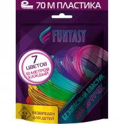 "Пластик для 3D ручки FUNTASY PLA 7 цветов х 5 м (PLA-PEN-7-5-1)"