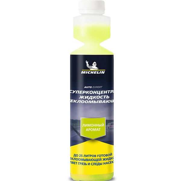 фото Стеклоомывающая жидкость "лимонный аромат", суперконцентрат, 250 мл (31975) michelin