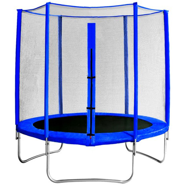 фото Каркасный батут trampoline 6", с защитной сеткой, 1,8 м, синий (сг000005076) кмс