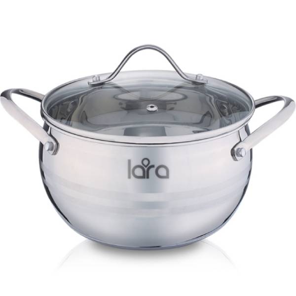 фото Кастрюля с крышкой apple, 22x12,5 см, 4,7 л (lr02-34) lara