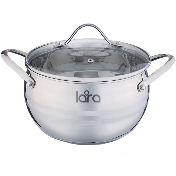 фото Сотейник с крышкой apple, 18x10,5 см, 2,8 л (lr03-13) lara