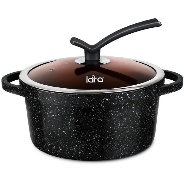 фото Кастрюля с крышкой orlean, 28 см, 7,3 л, антипригарное покрытие (lr02-233) lara
