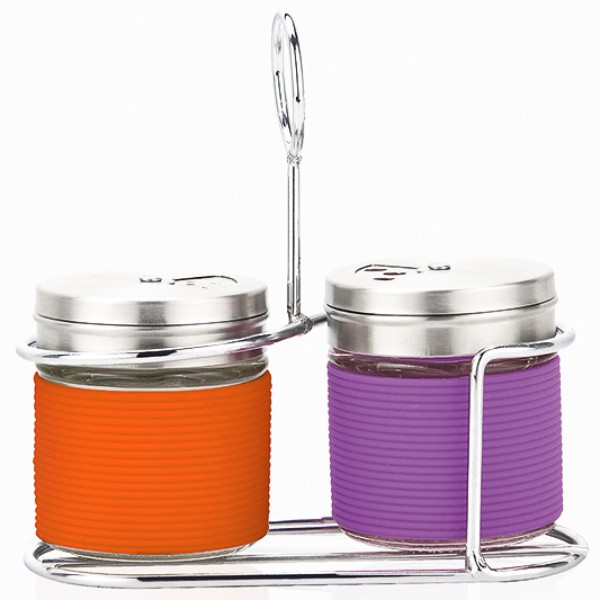 фото Набор для специй 3 предмета, 2х50 мл, подставка (lr08-12) lara