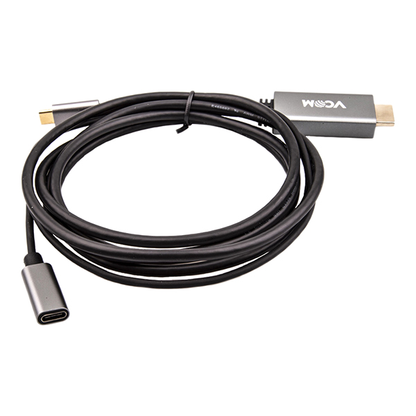 фото Кабель type-c/hdmi 2.0 + pd, 1,8 м (cu423mcpd-1.8m) vcom