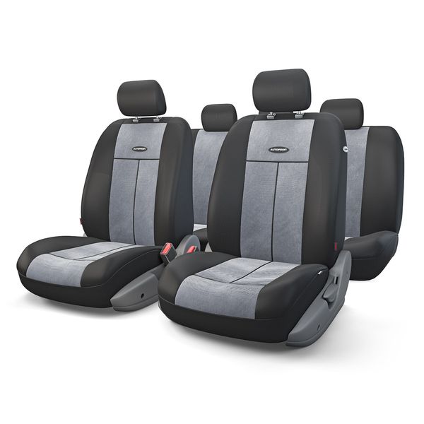 фото Чехлы для автомобильных сидений tt-902v black/dark grey autoprofi