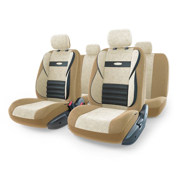 фото Чехлы для автомобильных сидений comfort combo cmb-1105 dark beige/light beige autoprofi