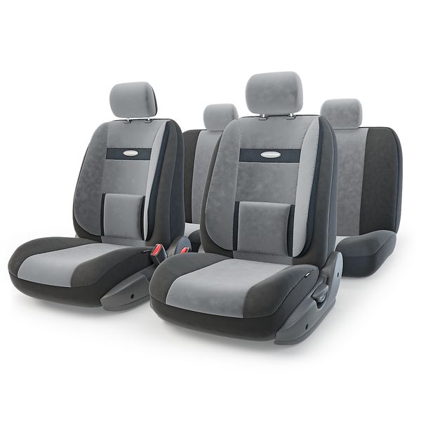 фото Чехлы для автомобильных сидений comfort com-1105 black/dark grey autoprofi