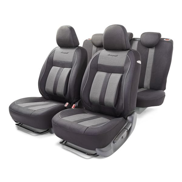 фото Чехлы для автомобильных сидений cushion comfort cus-1505 black/grey autoprofi