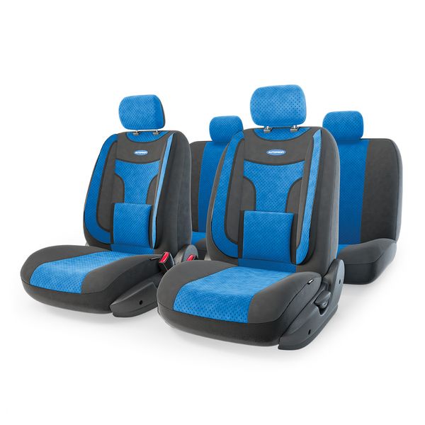 фото Чехлы для автомобильных сидений extra comfort eco-1105 black/blue autoprofi