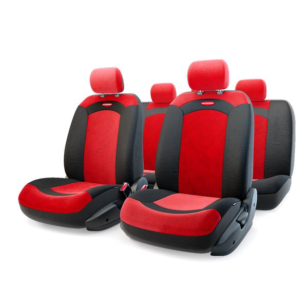 фото Чехлы для автомобильных сидений extreme xtr-803 black/red autoprofi