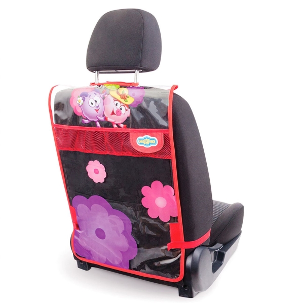 фото Накидка на сиденье для защиты спинки переднего сиденья, пвх, nyusha (sm/kmt-010 nyusha) смешарики