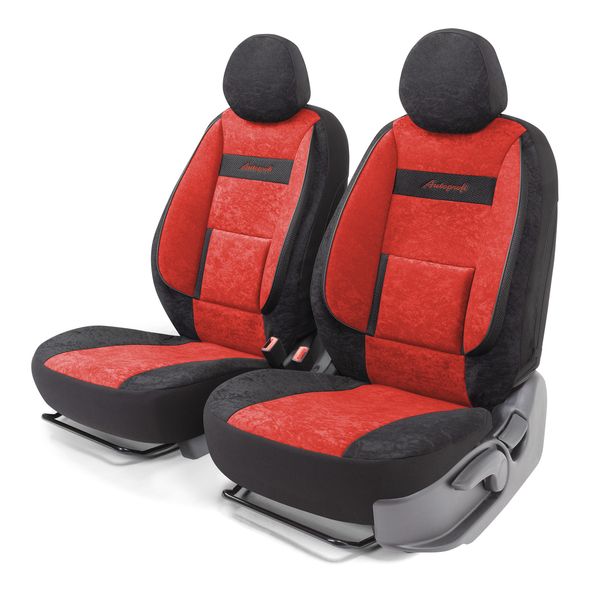 фото Чехол для автомобильного сиденья comfort com-0405 bk/rd, велюр autoprofi