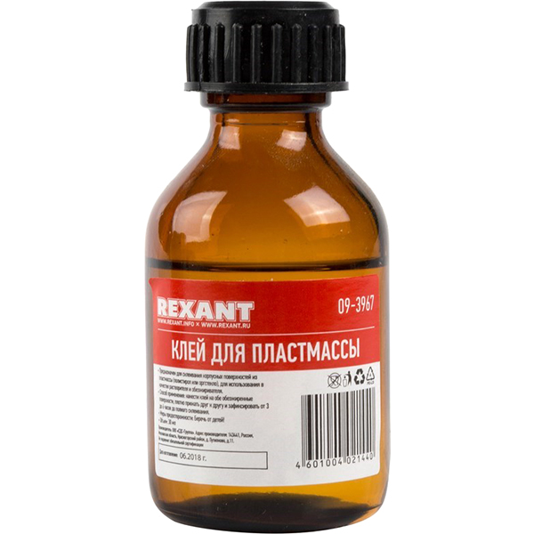 фото Клей для пластмассы, 30 мл, 10 шт (09-3967) rexant