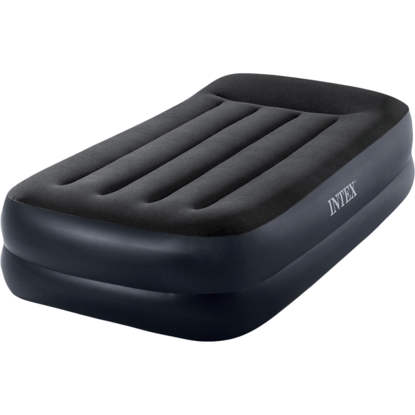 фото Надувная кровать pillow rest raised bed, со встроенным насосом, 99х191х42 см (64122) intex